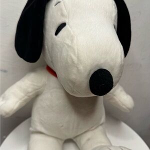 Plush Dog Toy - Black and White